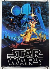 STAR WARS Orig ‘77 Commercial Movie Poster (VeryFine+) Rolled One Sheet 20x28 picture