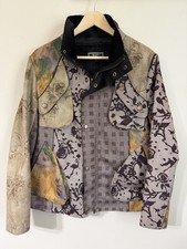 Artsy ZASHI Floral Plaid Patchwork JACKET L Boho Cottage core picture