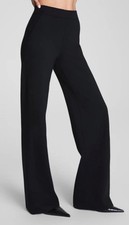 New SPANX SPANXsupersmooth PerfectFit Ponte Wide Leg Pants In Black Sz XL $158 picture