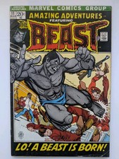 Amazing Adventures 11 1st Appearance Beast with Fur Key Glossy Mid Grade 1972 picture