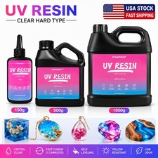 100g/500g/1000g UV Resin Hard High Gloss UV Cure Epoxy Resin Crystal Art DIY picture