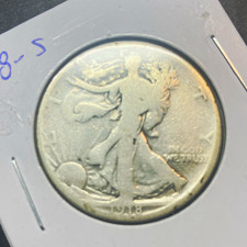 1918-S Walking Liberty Half Dollar 50C Business Strike 90% Silver KM#142 picture