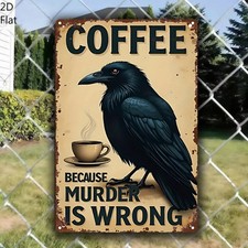 Retro Metal Wall Art Aluminum Sign 8x12 Funny Warning Sign Kitchen Decor picture