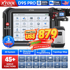 XTOOL D9S/D9SPRO Professional OBD2 Scanner Diagnostic Tool Programming Coding picture