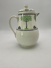 Wedgwood Arbor Queensware Hand Painted Lidded Jug Pitcher Art Deco c1930 picture