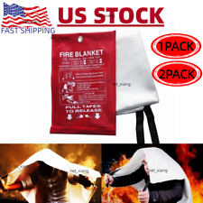 Large Fire Blanket Fireproof For Home Kitchen Office Caravan Emergency Safety US picture