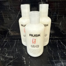 3 X RUSK STR8 ANTI-FRIZZ & ANTI-CURL LOTION 6 OZ picture