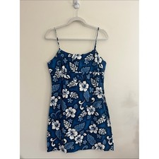 Vintage KY's Hawaii Mini Dress Babydoll Floral Island Resort 90s Y2K Coconut Gir picture