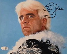 Ric Flair Signed Autographed 8x10 Metallic WWE Nature Boy JSA COA picture