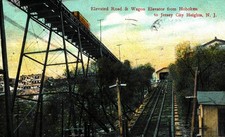 Elevated Rd And Wagon Elevator From Hoboken To Hersey City Hgts,N.JVint Postcard picture