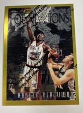 1996-97 Topps Finest Rare Gold Hakeem Olajuwon #281 picture