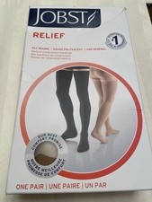 Jobst Unisex Compression Thigh High Stockings XLarge Beige 20-30 mmHg picture