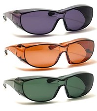 Calabria 6000 Safety Glasses Copper/Smoke/Green (3 Pack) Fit Over picture
