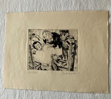 Hans-Otto Orlowski - etching - autographed - 1923 picture