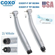 US COXO CX207-F Dental LED High Speed Handpiece Self-power Air Turbine 2/4 Holes picture
