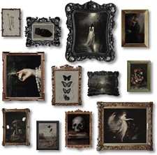 97 Decor Dark Academia - Victorian BLACK FRAMED, Fantasy  picture