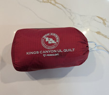 Big Agnes Kings Canyon UL Quilt Blanket 80x60 Synthetic Yellow/Red Stuff Sack picture