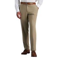 Haggar Men's Performance Dress Pants Superflex Stretch Waistband New Sizes 30-42 picture