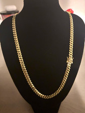 10k Solid Gold Cuban Link Chain Necklace 22 in 50 grams Box Clasp Stamped 10k picture