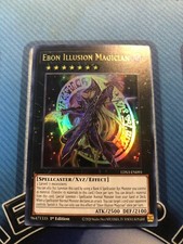 * EBON ILLUSION MAGICIAN * 1ST EDITION HOLOGRAPHIC ULTRA RARE LDS3-EN082 YUGIOH picture