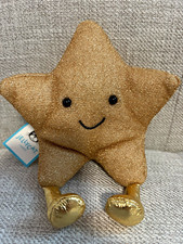 Jellycat Amuseable Gold Star - NWT - Golden Holiday - Authentic *Retired* picture