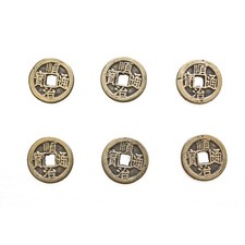 6 of Real Copper Chinese I ching Money Lucky Coins picture