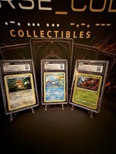 CGC Guinness World Record Pokemon Lot (3) Gray Collection Seadra Gogoat Patrat picture