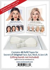 Instant Face Lift and Neck Lift Secret Lift Tapes Refill 40 Piece Set Facelift picture