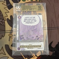 BGS 10 One Piece OP12-079 Luffy Is the Man Who Will Be King of the Pirates picture