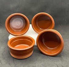 Caramel Brown Terracotta Ramekins Creme Brulé Set of 4 by Cermer 2