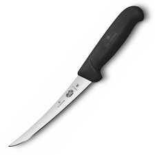 Victorinox Boning Knife 12cm Curved Narrow Blade | Fibrox Handle Black 5.6603.12 picture