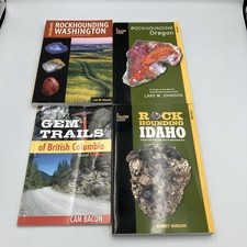 Rockhounding Book Lot of 4 Washington Oregon Idaho Columbia | Falcon Guides picture