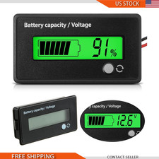 Dc 12v 24v 36v 48v 72v Battery Capacity Indicator Monitor Voltage Meter and Lith picture