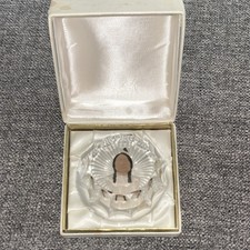 Vintage Cristal D’Albret G. Poillerat Chief Sitting Bull Paperweight w/ Box picture