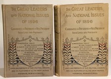 Antique 1896 SALESMAN SAMPLE Book-Presidential Campaign & Issues of 1896 + Book picture