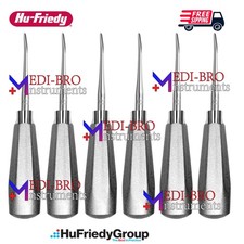 6 Pcs Hu-Friedy EL3C Luxating Elevators 3mm Curved Dental Surgical Set picture