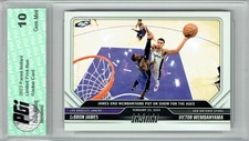 Victor Wembanyama 2023 Panini Instant #371 w Lebron James Rookie Card PGI 10 picture
