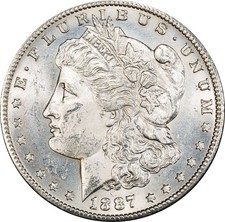 1887 S MS62 Morgan Dollar PCGS 64822615 picture