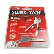 Swiss+Tech 6 In 1 Utili-Key Tool Keychain Keyring Multi-Function -L picture
