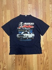 Vintage 2000s Shelby Cobra Mustang Graphic T-Shirt Delta Magnum Weight Men's XL picture