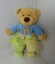 KIDS PREFERRED BABY'S 1st BEAR STUFFED ANIMAL PASTEL with SATIN TAGS PLUSH 12