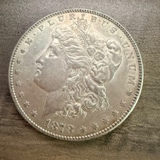 1878 USA $1 Morgan Silver Dollar AU-55 (7TF)  picture