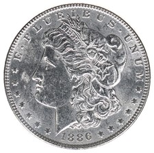 1886 Morgan Silver Dollar Unc picture