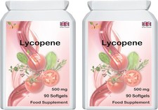 Lycopene 500mg 180 Softgels (Pack of 2) | 6 Month Supply | Powerful Antioxidant picture