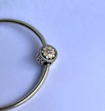 Authentic Pandora Sterling Silver Magnolia Bloom Charm -792085PCZ picture