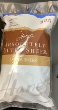 Hanes Absolutely Ultra Sheer pantyhose 3 pair pack slightly Imperfect picture
