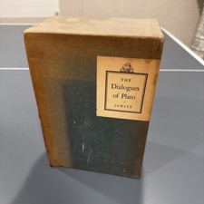 The Dialogues of Plato Jowett 1937 Random House 2 Volume Hardcover Boxed Set picture