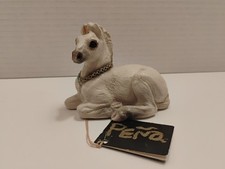 Vintage Windstone Editions Peña 90 White Baby Unicorn Figurine picture