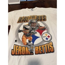 Mens Pittsburgh Steelers Ride The Bus Bettis Shirt size Large picture
