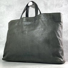 dan genten Antique Leather Tote Bag Khaki A4 Size Business Bag picture